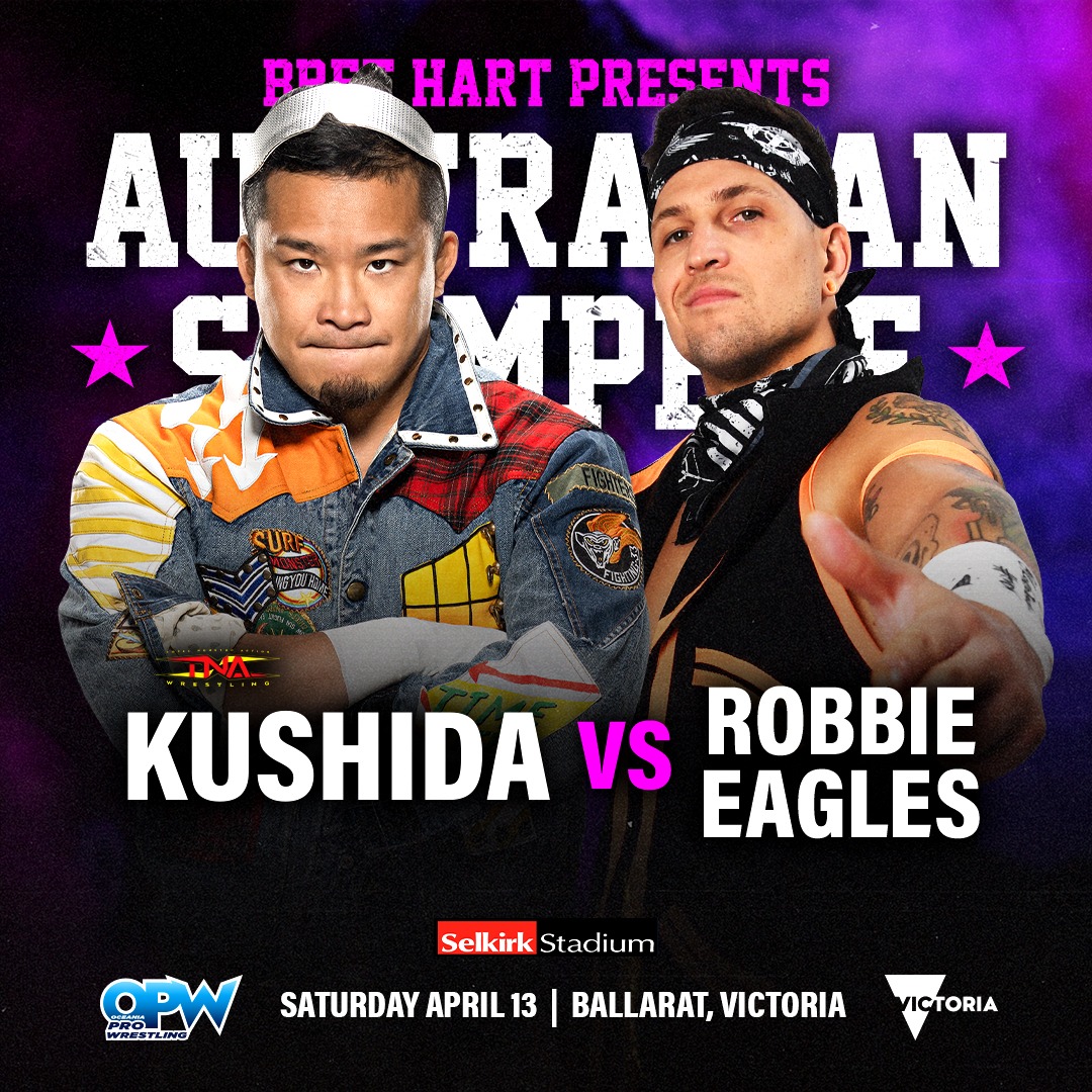 Kushida and Robbie Eagles battle for the first time